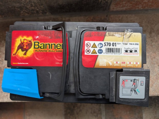 Banner Running Bull AGM 57001 70Ah 760A Akkumul�tor