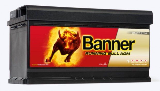 Banner Running Bull AGM 92Ah 850A right+ jobb+ akkumultor