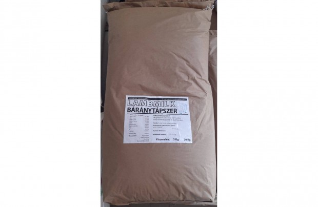 Bárány tejpor, Lambmilk tejpótló tápszer 20 kg/zs kiszállítva!