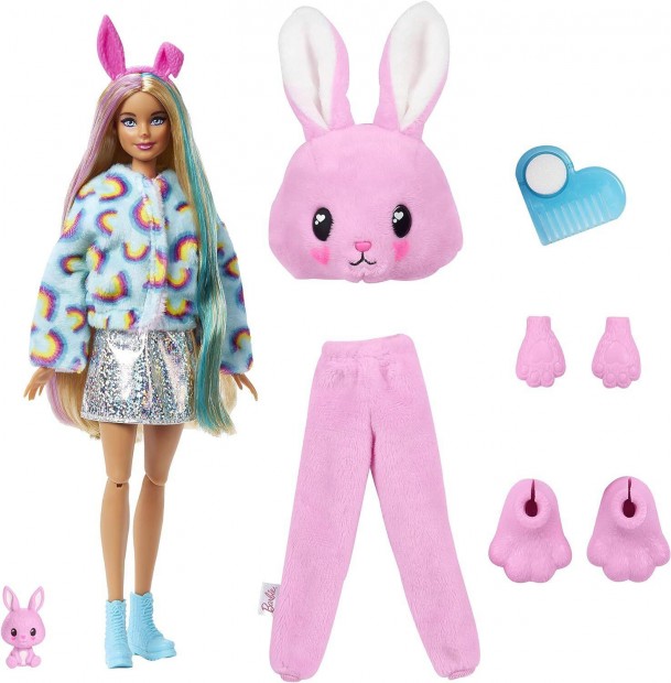 Barbie Cutie Reveal: Baba Nyuszi Jelmezzel s Meglepetsekkel