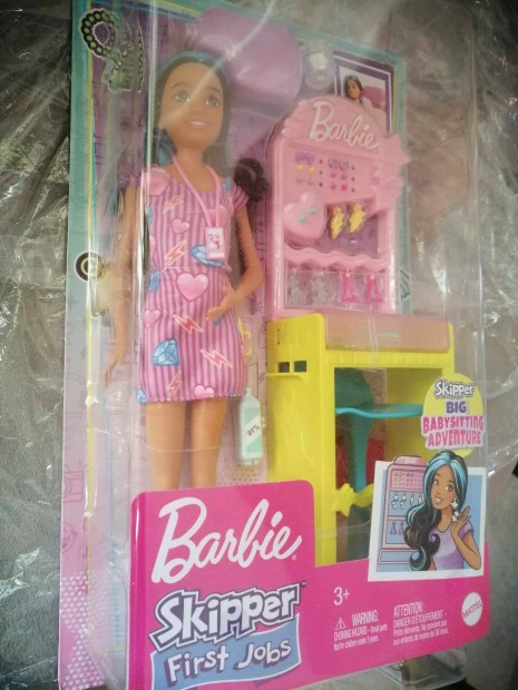 Barbie Skipper first jobs kszer stand, bontatlan