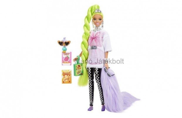 Barbie extra neonzld haj - Mattel