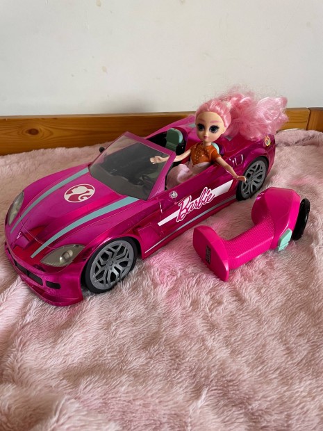 Barbie távirányítós auto + baba