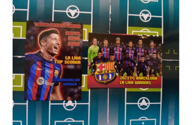 Barcelona 2023 szurkolói focis kártya