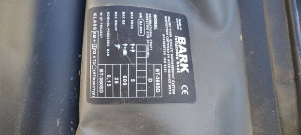 Bark BT-360SD Merevaljú gumicsónak eladó