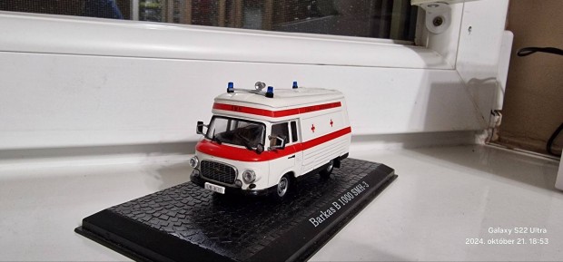 Barkas B1000 mentaut 1/43 Ambulance fm ment modell aut 1:43