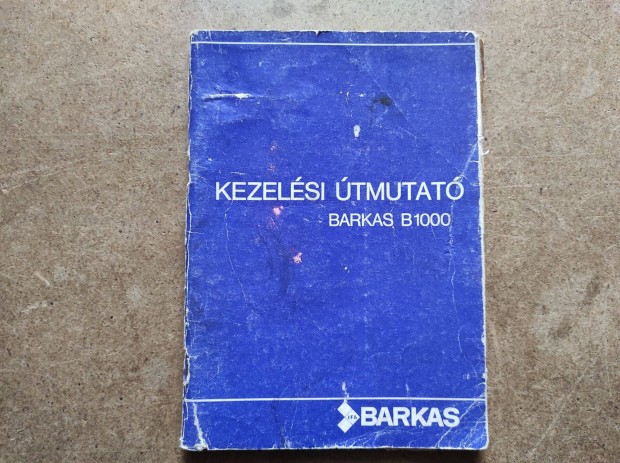 Barkas B 1000 kezelsi utasts