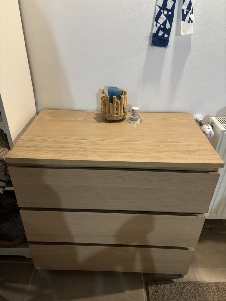 Barna 3 fikos IKEA-s Malm szekrny