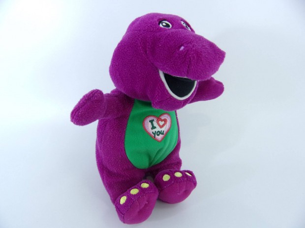 Barney elemes plüss figura!