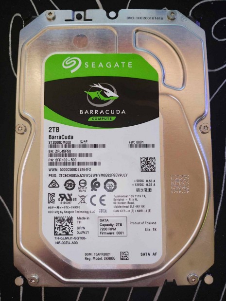 Barracuda 2 tb hdd 100%