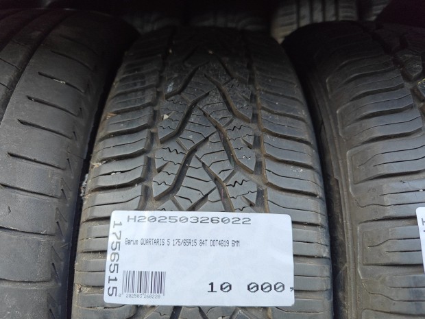 Barum QUARTARIS 5 175/65R15 84T DOT4819 6MM HASZNÁLT NÉGYÉVSZAKOS