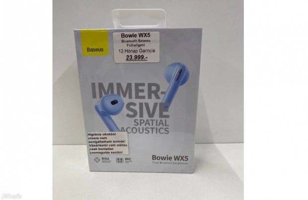 Baseus Bowie WX5 Bluetooth Sztereo Headset