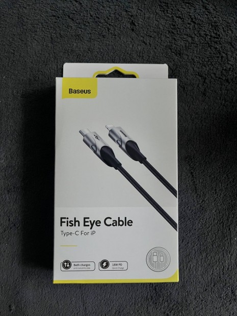 Baseus Fish eye lightning kbel, 1m