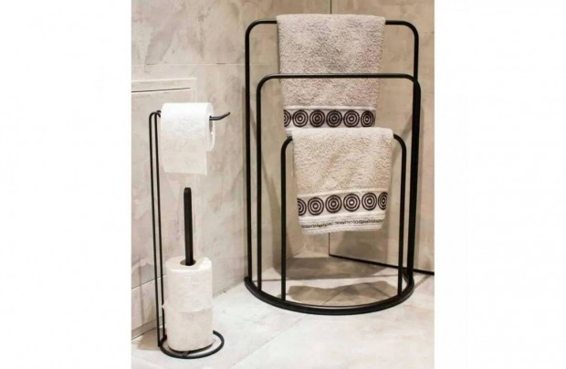 Bathroom Solutions fekete fm ll trlkztart 49,5 x 75 cm