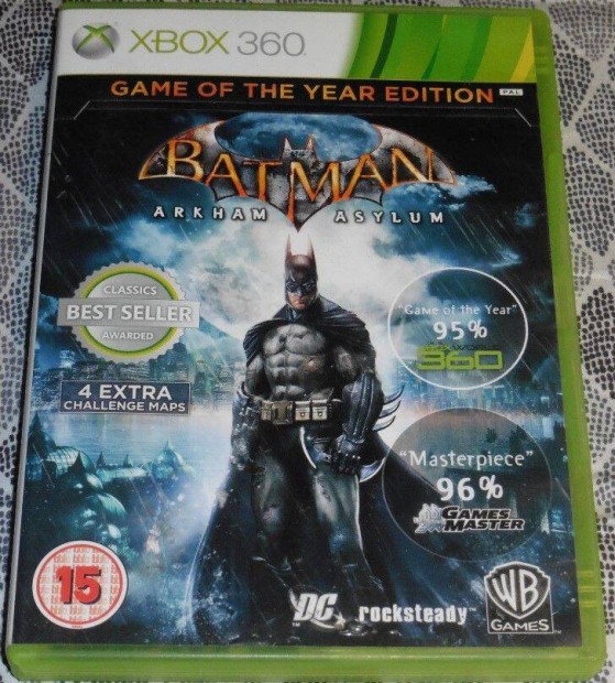 Batman 1. - Arkham Asylum GOTY Edition Gyri Xbox 360 Jtk akr flr