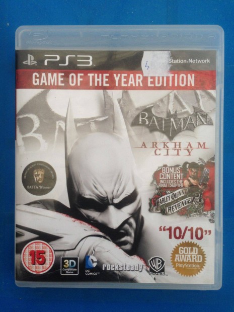 Batman Arkham City GOTY ps3 jtk,elad,csere is