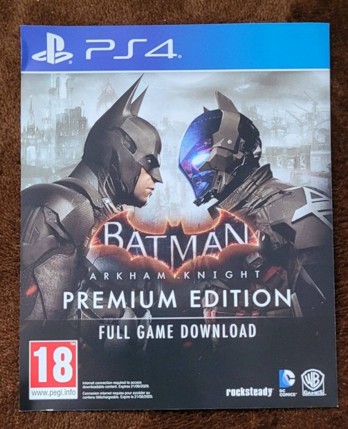 Batman Arkham Night Premium Edition PS4 PS5 Letlt Kd