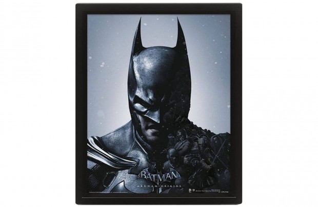 Batman Arkham Origins Framed 3D Effect keretezett poszter, jszer