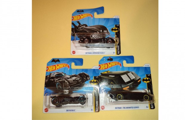 Batman Hot Weels eredeti autók (3 fajta)