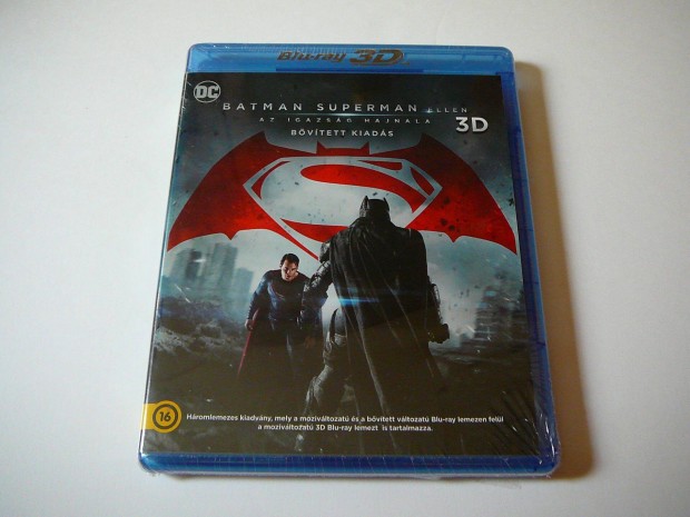 Batman Superman ellen Az igazsg hajnala 3D+2D+2D Blu-ray Szinkronos!