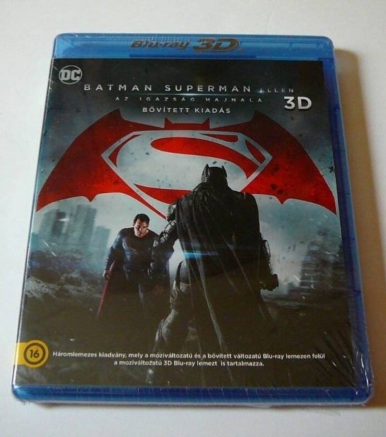 Batman Superman ellen Az igazsg hajnala 3D+2D+2D Blu-ray Szinkronos!