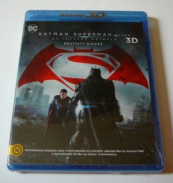 Batman Superman ellen Az igazság hajnala 3D+2D+2D Blu-ray Szinkronos!