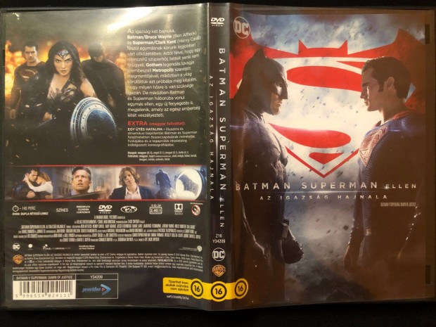 Batman Superman ellen Az igazsg hajnala DVD karcmentes, Ben Affleck