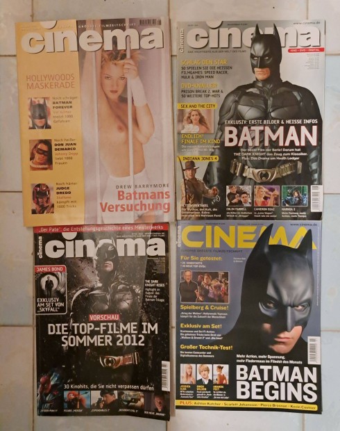 Batman - 4 db Cinema magazin - mozis filmes újság - német nyelvű