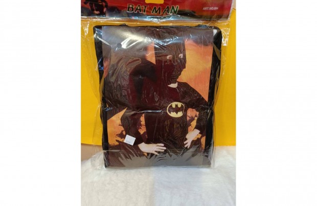 Batman jelmez-kisruha, 3 részes, 98-104-es, Új. Kiárusítás!!!!!!