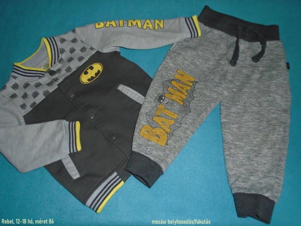 Batman mints szett nadrg s pulver 12-18 h (mret 86)