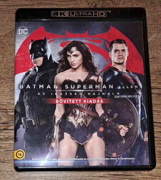 Batman v Superman 4K 3D Blu Ray 2D Blu Ray bvtett 