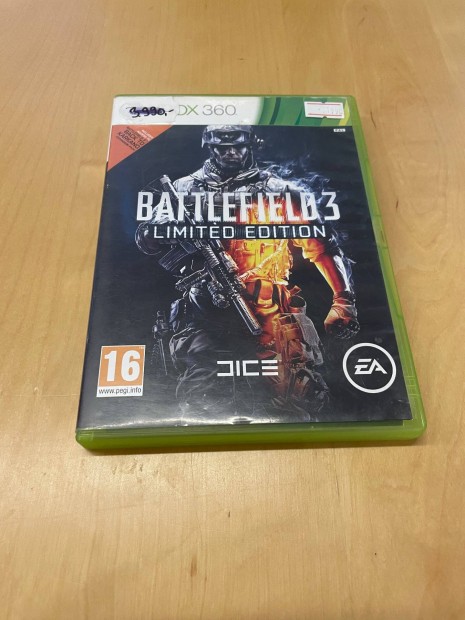 Battlefield 3 Limited Edition Xbox 360 jtkszoftver