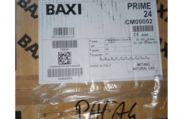 Baxi PRIME 24 kombi gzkazn; gyri j; tbb fot lehet, kicsomagolom