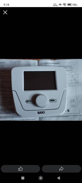 Baxi/Westen kazán szobatermosztát, távvezérlő
