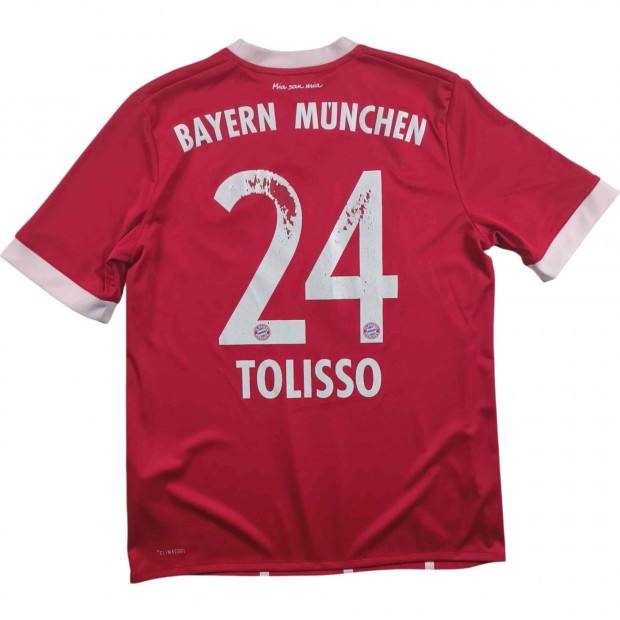 Bayern München 2017-18 Adidas hazai Tolisso foci mez gyerek XL-es