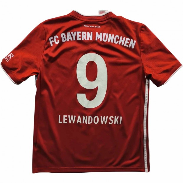 Bayern Mnchen 2020-21 Adidas hazai Lewandowski foci mez gyerek L-es