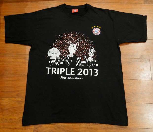 Bayern Mnchen Triple 2013 Mia san mia frfi pamutpl XL