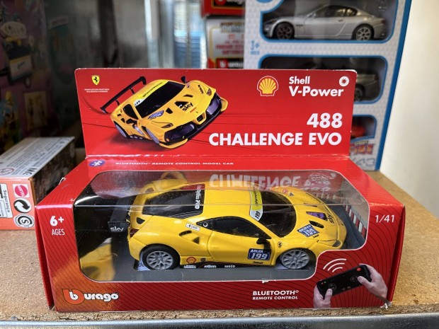 Bburago Bluetooth Ferrari 488 Challenge Evo 1/41