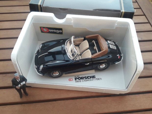 Bburago Burago Porsche 356B Cabriolet (1961) 1/18 modell