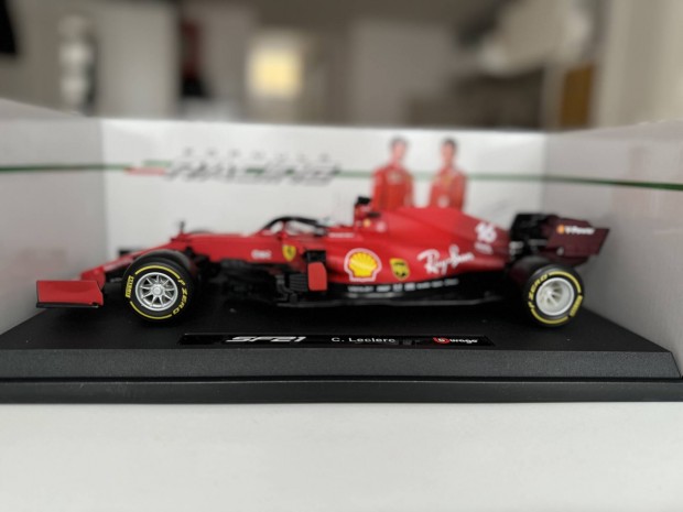 Bburago Ferrari SF21 C. Leclerc 1/18