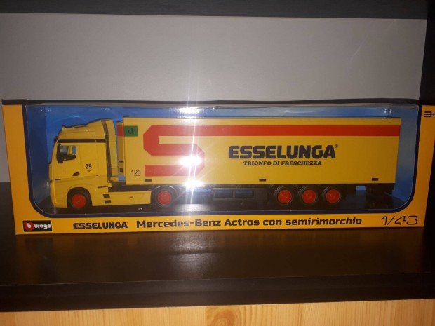 Bburago, burago 1/43 Mercedes-Benz Actros Trailer Esselunga