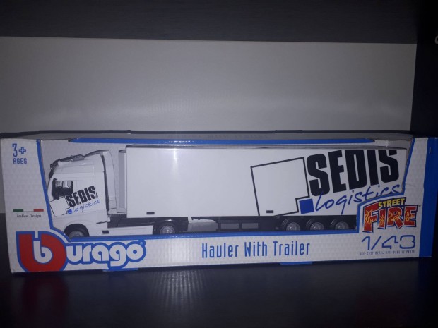 Bburago, burago 1/43 Mercedes-Benz Actros Trailer Sedis Logistic