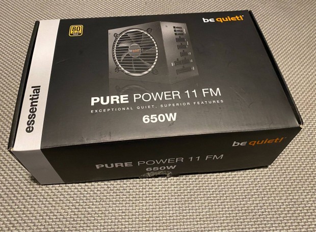 Be quiet! Pure Power 11 FM 650w 80+ gold Tp/tpegysg