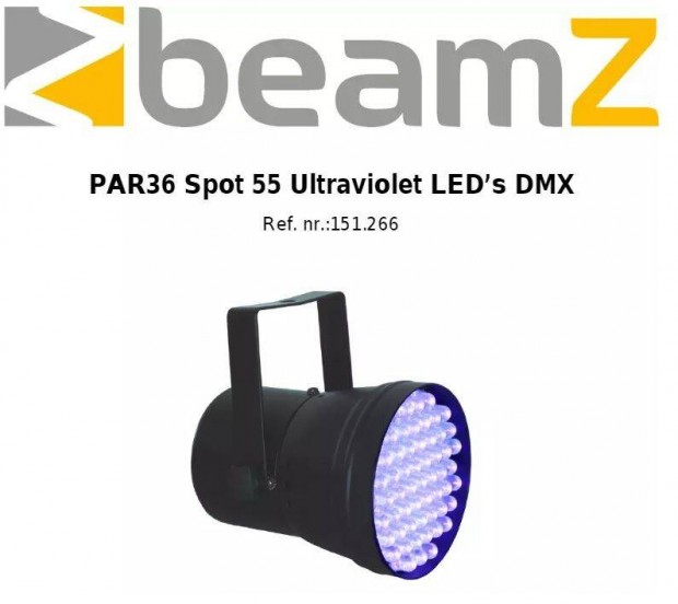 Beamz Focus Par 36 Black Spot lmpa 55 Ultraibolya disc lmpa, disco