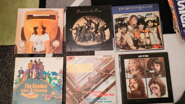 Beatles, G. Harrison, Mccartney, Rolling Stones bakelit lemez elad