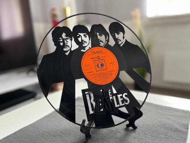 Beatles bakelit fali dekor, vinyl fali kp