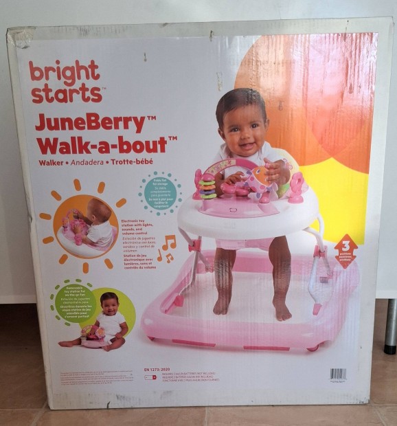 Bbikomp Bright Starts Juneberry Walk-A-Bout Walker, bontatlan