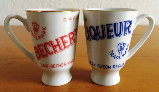 Becherovka likrs porceln pohr 2 db egyben