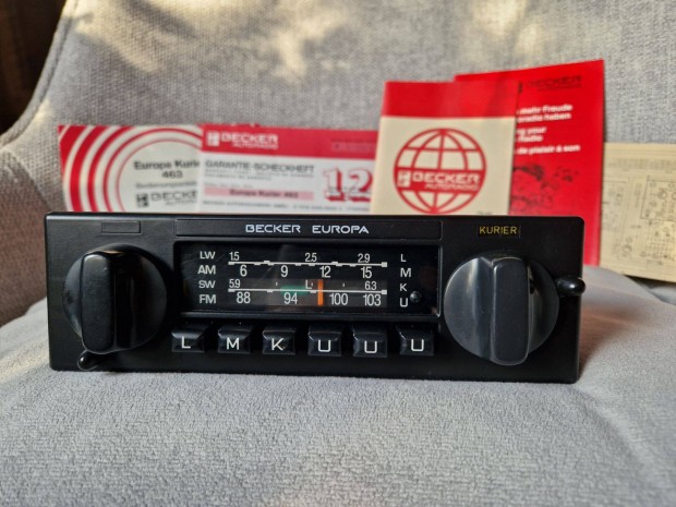 Becker Europa Mercedes rádió W123 W116 W126 R107