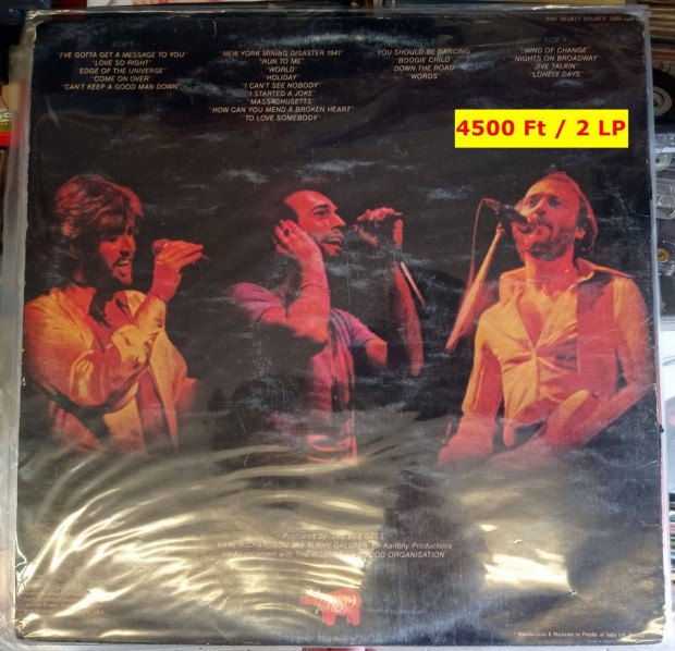 Bee Gees hanglemezek: Spirits having flown / Live (2 LP)